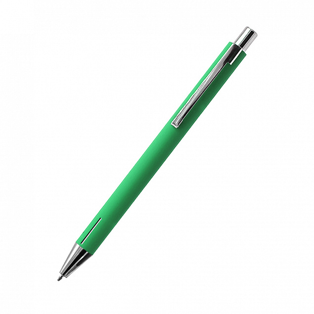 Ручка металлическая Elegant Soft - Зеленый FF с логотипом в Белгороде заказать по выгодной цене в кибермаркете AvroraStore