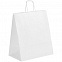 Пакет бумажный Willy, большой, белый с логотипом в Белгороде заказать по выгодной цене в кибермаркете AvroraStore