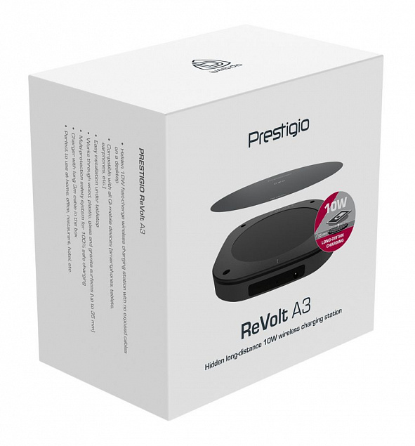 Беспроводное зарядное устройство Revolt A3 с логотипом в Белгороде заказать по выгодной цене в кибермаркете AvroraStore