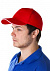 Бейсболка Unit Generic, красная с белым кантом с логотипом в Белгороде заказать по выгодной цене в кибермаркете AvroraStore