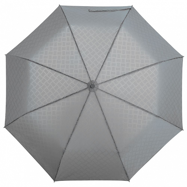 Зонт складной Hard Work, серый с логотипом в Белгороде заказать по выгодной цене в кибермаркете AvroraStore