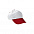 Бейсболка PROMOTION белый - красный лотос с логотипом в Белгороде заказать по выгодной цене в кибермаркете AvroraStore