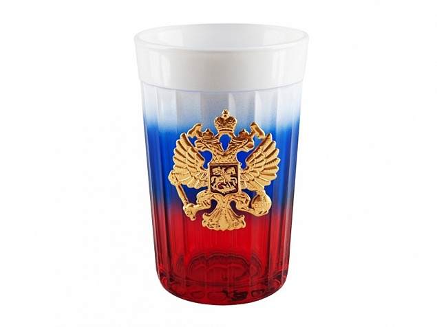 Граненый стакан Россия с логотипом в Белгороде заказать по выгодной цене в кибермаркете AvroraStore