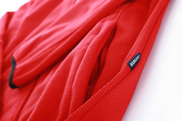 Куртка флисовая женская SARASOTA, красная с логотипом в Белгороде заказать по выгодной цене в кибермаркете AvroraStore