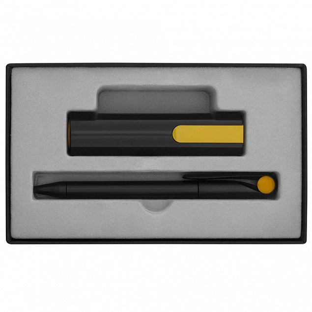 Набор Takeover Black, черно-желтый с логотипом в Белгороде заказать по выгодной цене в кибермаркете AvroraStore