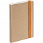 Ежедневник Eco Write Mini, недатированный, с оранжевой резинкой с логотипом в Белгороде заказать по выгодной цене в кибермаркете AvroraStore