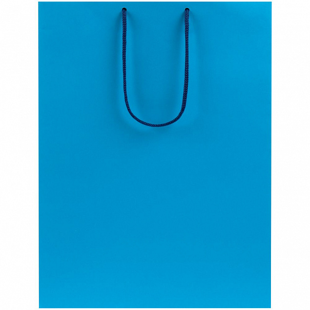 Пакет бумажный Porta XL, голубой с логотипом в Белгороде заказать по выгодной цене в кибермаркете AvroraStore