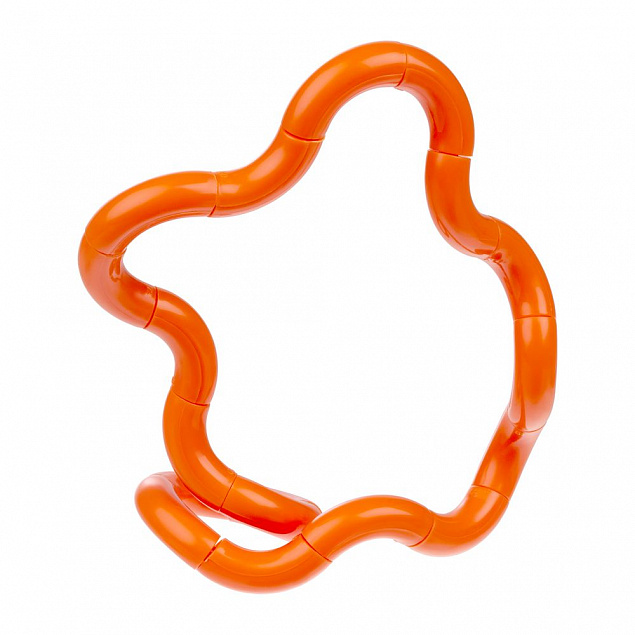 Антистресс «Змейка», оранжевый с логотипом в Белгороде заказать по выгодной цене в кибермаркете AvroraStore