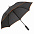 Зонт-трость Jenna, черный с оранжевым с логотипом в Белгороде заказать по выгодной цене в кибермаркете AvroraStore