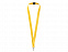 Ремешок на шею с карабином Бибионе, желтый с логотипом в Белгороде заказать по выгодной цене в кибермаркете AvroraStore