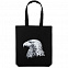 Холщовая сумка Like an Eagle, черная с логотипом в Белгороде заказать по выгодной цене в кибермаркете AvroraStore