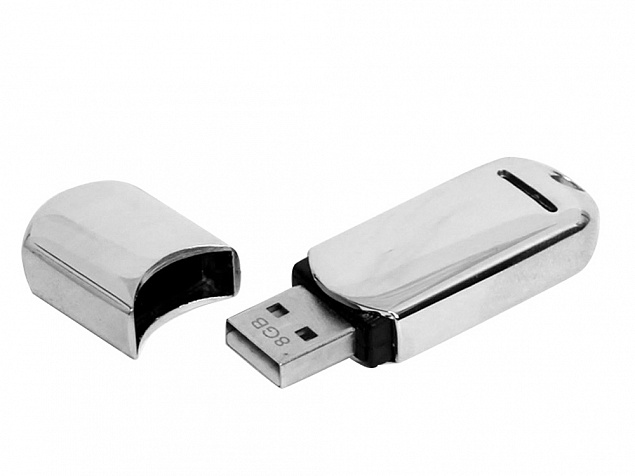 USB-флешка на 32 Гб каплевидной формы с логотипом в Белгороде заказать по выгодной цене в кибермаркете AvroraStore