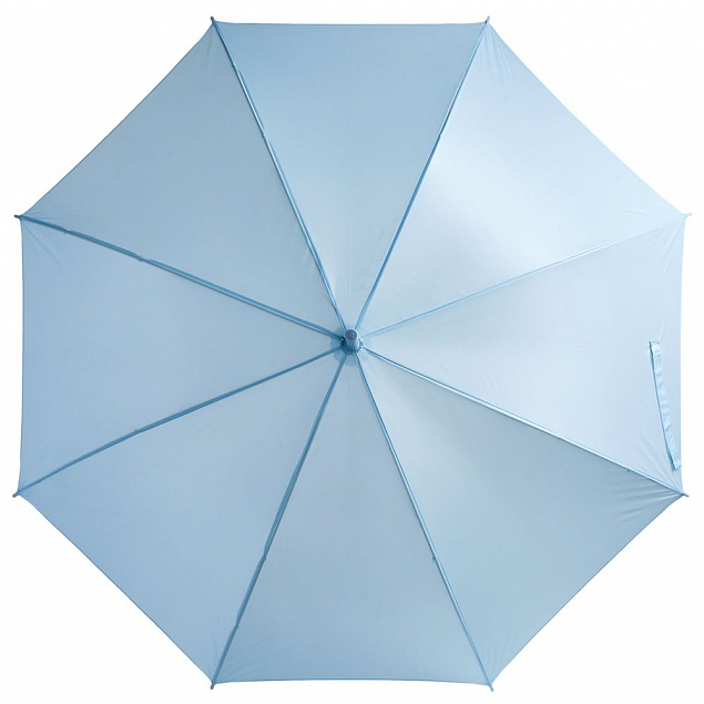 Зонт-трость Unit Promo, голубой с логотипом в Белгороде заказать по выгодной цене в кибермаркете AvroraStore