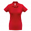 Рубашка поло женская ID.001 красная с логотипом в Белгороде заказать по выгодной цене в кибермаркете AvroraStore