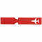 Багажная бирка Devon, красная с логотипом в Белгороде заказать по выгодной цене в кибермаркете AvroraStore