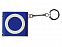 Брелок-рулетка с фонариком. 1 м., синий/белый с логотипом в Белгороде заказать по выгодной цене в кибермаркете AvroraStore