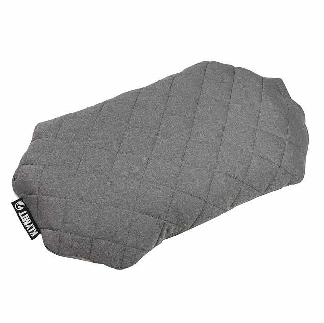 Надувная подушка Pillow Luxe, серая с логотипом в Белгороде заказать по выгодной цене в кибермаркете AvroraStore