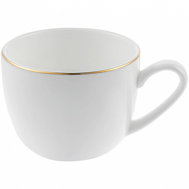 Кофейная пара Mansion Select, белая с золотистой отводкой с логотипом в Белгороде заказать по выгодной цене в кибермаркете AvroraStore