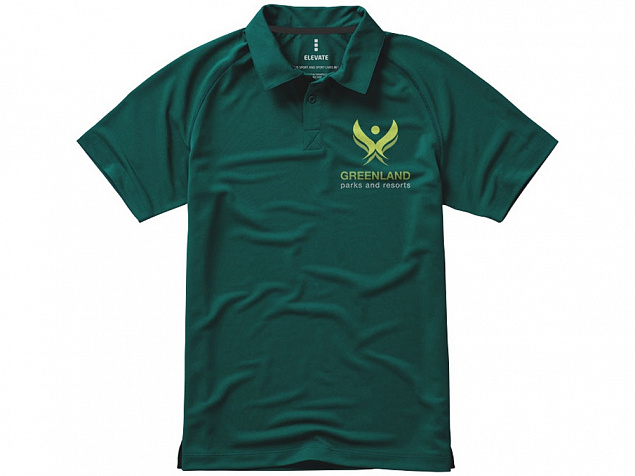 Рубашка поло Ottawa мужская, изумрудный с логотипом в Белгороде заказать по выгодной цене в кибермаркете AvroraStore