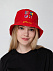 Панама Bizbolka Challenge, красная с логотипом в Белгороде заказать по выгодной цене в кибермаркете AvroraStore