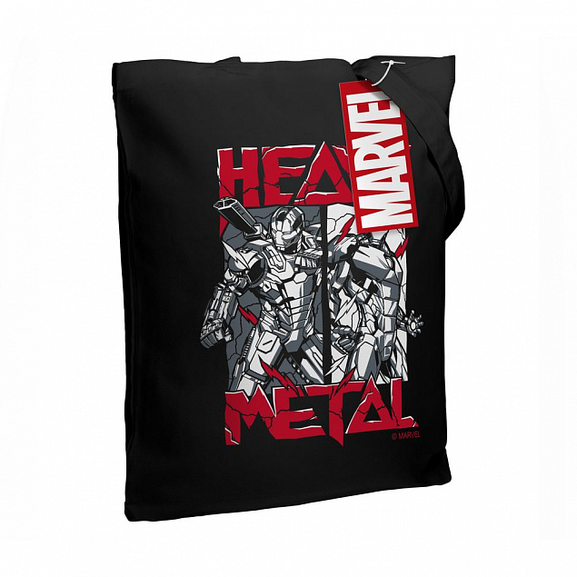 Холщовая сумка Heavy Metal, черная с логотипом в Белгороде заказать по выгодной цене в кибермаркете AvroraStore