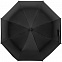 Зонт складной с защитой от УФ-лучей Sunbrella, черный с логотипом в Белгороде заказать по выгодной цене в кибермаркете AvroraStore
