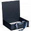 Коробка на лентах Tie Up, синяя с логотипом в Белгороде заказать по выгодной цене в кибермаркете AvroraStore