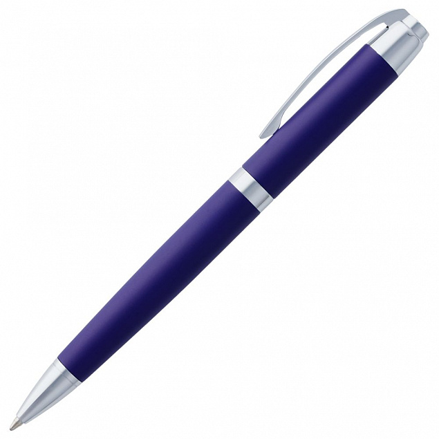 Ручка шариковая Razzo Chrome, синяя с логотипом в Белгороде заказать по выгодной цене в кибермаркете AvroraStore