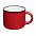 Кружка Dacha, малая, красная с логотипом в Белгороде заказать по выгодной цене в кибермаркете AvroraStore