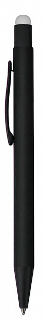 Ручка шариковая Raven (черная с серебристым) с логотипом в Белгороде заказать по выгодной цене в кибермаркете AvroraStore