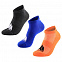 Набор из 3 пар спортивных носков Monterno Sport, серый, синий и оранжевый с логотипом в Белгороде заказать по выгодной цене в кибермаркете AvroraStore