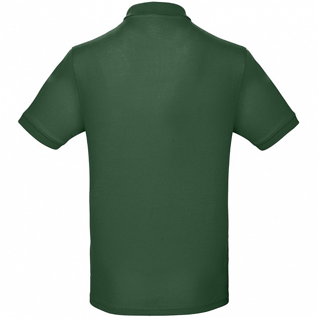 Рубашка поло мужская Inspire, темно-зеленая с логотипом в Белгороде заказать по выгодной цене в кибермаркете AvroraStore