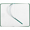 Блокнот Nota Bene, зеленый с логотипом в Белгороде заказать по выгодной цене в кибермаркете AvroraStore