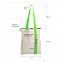 Шоппер Superbag с ремувкой 4sb (неокрашенный с салатовым) с логотипом в Белгороде заказать по выгодной цене в кибермаркете AvroraStore