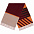 Палантин Charming, коричневый с оранжевым с логотипом в Белгороде заказать по выгодной цене в кибермаркете AvroraStore