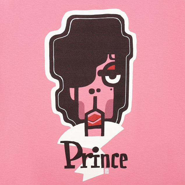 Футболка женская «Меламед. Prince», розовая с логотипом в Белгороде заказать по выгодной цене в кибермаркете AvroraStore