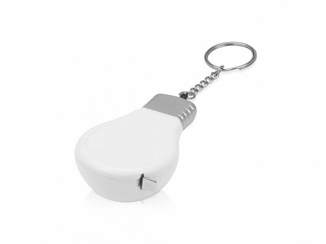 Брелок-рулетка для ключей Лампочка, 1м с логотипом в Белгороде заказать по выгодной цене в кибермаркете AvroraStore
