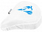 Водонепроницаемый чехол для велосипедного седла из переработанного ПЭТ Jesse, белый с логотипом в Белгороде заказать по выгодной цене в кибермаркете AvroraStore