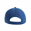 Бейсболка FIJI, 5 клиньев, 100 % переработанный полиэстер, липучка, синий с логотипом в Белгороде заказать по выгодной цене в кибермаркете AvroraStore