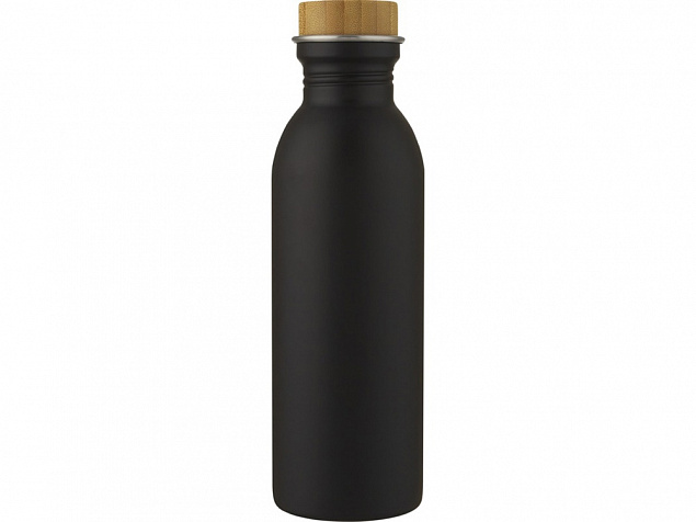 Kalix, спортивная бутылка из нержавеющей стали объемом 650 мл, черный с логотипом в Белгороде заказать по выгодной цене в кибермаркете AvroraStore