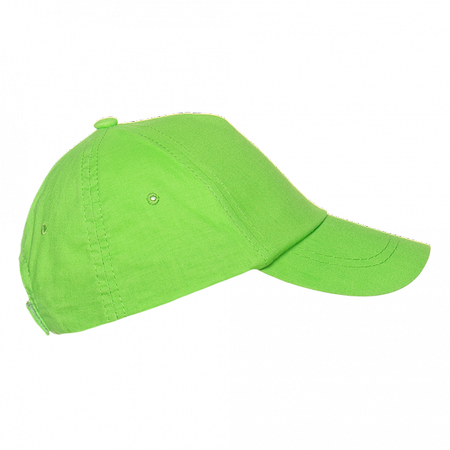 Бейсболка детская 10JU Ярко-зелёный с логотипом в Белгороде заказать по выгодной цене в кибермаркете AvroraStore