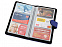 Визитница Эсмеральда на 60 визиток, черный/синий с логотипом в Белгороде заказать по выгодной цене в кибермаркете AvroraStore
