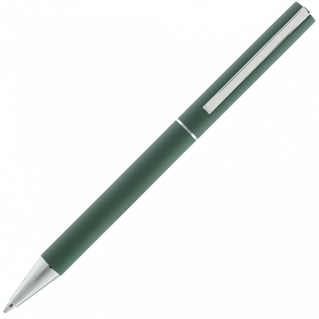 Ручка шариковая Blade Soft Touch, зеленая с логотипом в Белгороде заказать по выгодной цене в кибермаркете AvroraStore