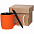 Набор Color Block, оранжевый с черным с логотипом в Белгороде заказать по выгодной цене в кибермаркете AvroraStore