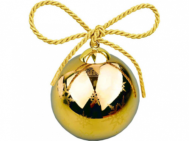 Рождественский шарик «Gold» с логотипом в Белгороде заказать по выгодной цене в кибермаркете AvroraStore