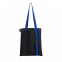 Шоппер Superbag black (чёрный с синим) с логотипом в Белгороде заказать по выгодной цене в кибермаркете AvroraStore