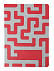 Ежедневник Labyrinth, недатированный, красный с логотипом в Белгороде заказать по выгодной цене в кибермаркете AvroraStore