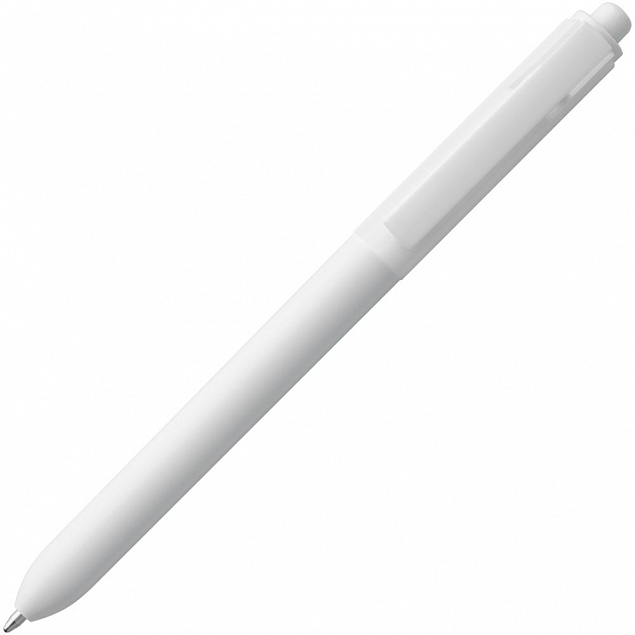 Ручка шариковая Hint Special, белая с логотипом в Белгороде заказать по выгодной цене в кибермаркете AvroraStore