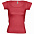 Футболка женская MELROSE 150 с глубоким вырезом, красная с логотипом в Белгороде заказать по выгодной цене в кибермаркете AvroraStore