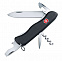 Солдатский нож с фиксатором лезвия NOMAD, черный с логотипом в Белгороде заказать по выгодной цене в кибермаркете AvroraStore